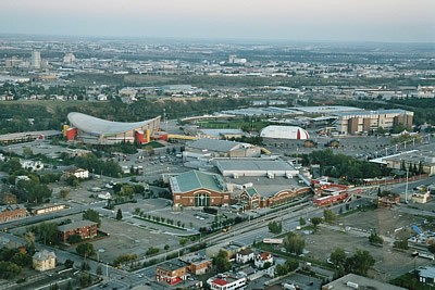 Blick zum Stampede Park