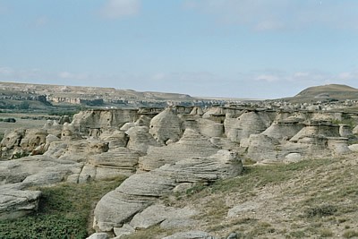 Blick zu den Hoodoos